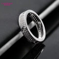 1.9mm Melee Moissanite 18k Gold Ring Channel Setting White D Color Round Moissanite Eternity Ring Women Engagement Wedding Ring