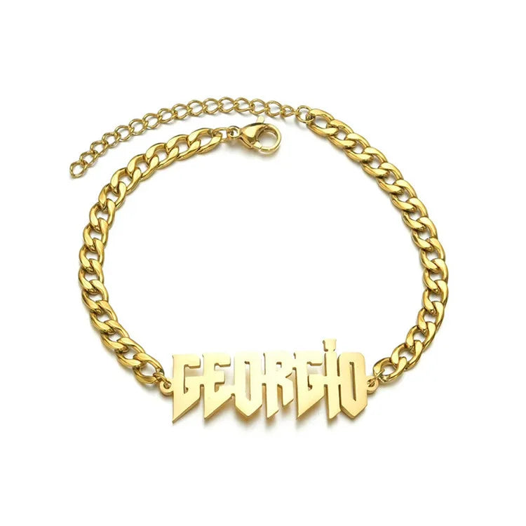 5MM Wide Adjustable Stainless Steel DIY Name Bangle Bracelet Gold/Rose Gold/Silver Plating Unisex Anniversary Gift for Friends