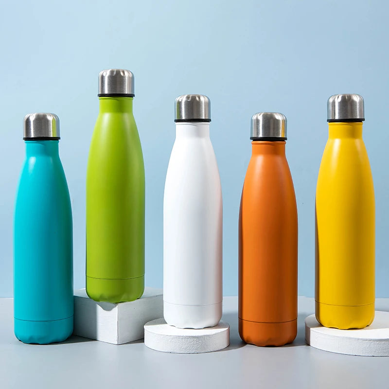 Cola Shape Stainless Steel Insulated Cola Water Bottle Drinking Bottle Bpa Free