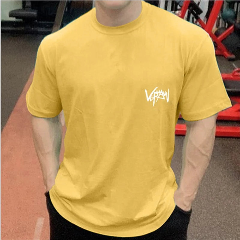 Brand T Shirt Oversize Cotton Men Summer Tee Shirts Gym Clothing Casual Tee for Man Streetwear Half Sleeve T-shirt Big Size