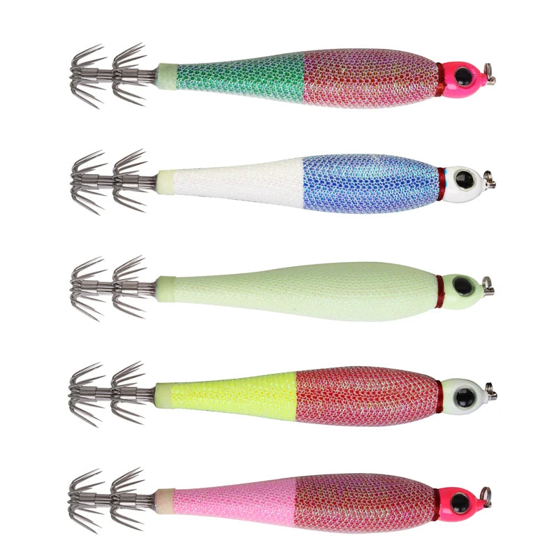 45g 56g 75g 94g Luminous Squid Jig Octopus Jig  Cuttlefish Jig Fishing Lures With Sharp Hook Lure