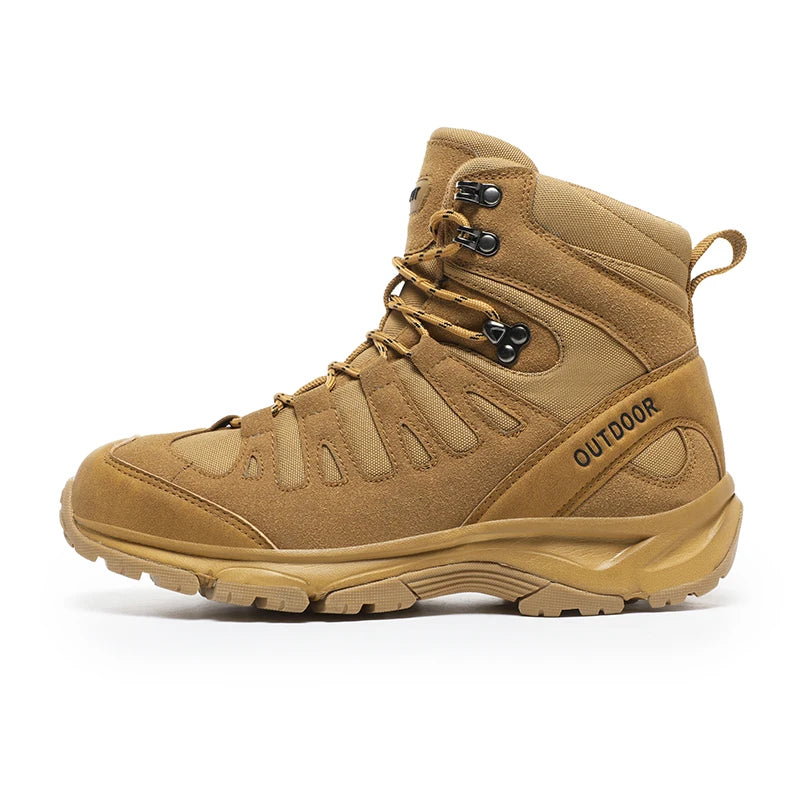 New Fashion Men Hiking Boots Lightweight Breathable and Durable  Big Sizes for Outdoor Trekking Shoes