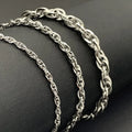 Stainless Steel square Line Double Woven Chain Ornament DIY Bracelet Necklace Personality Making Pants Decoration with off Th