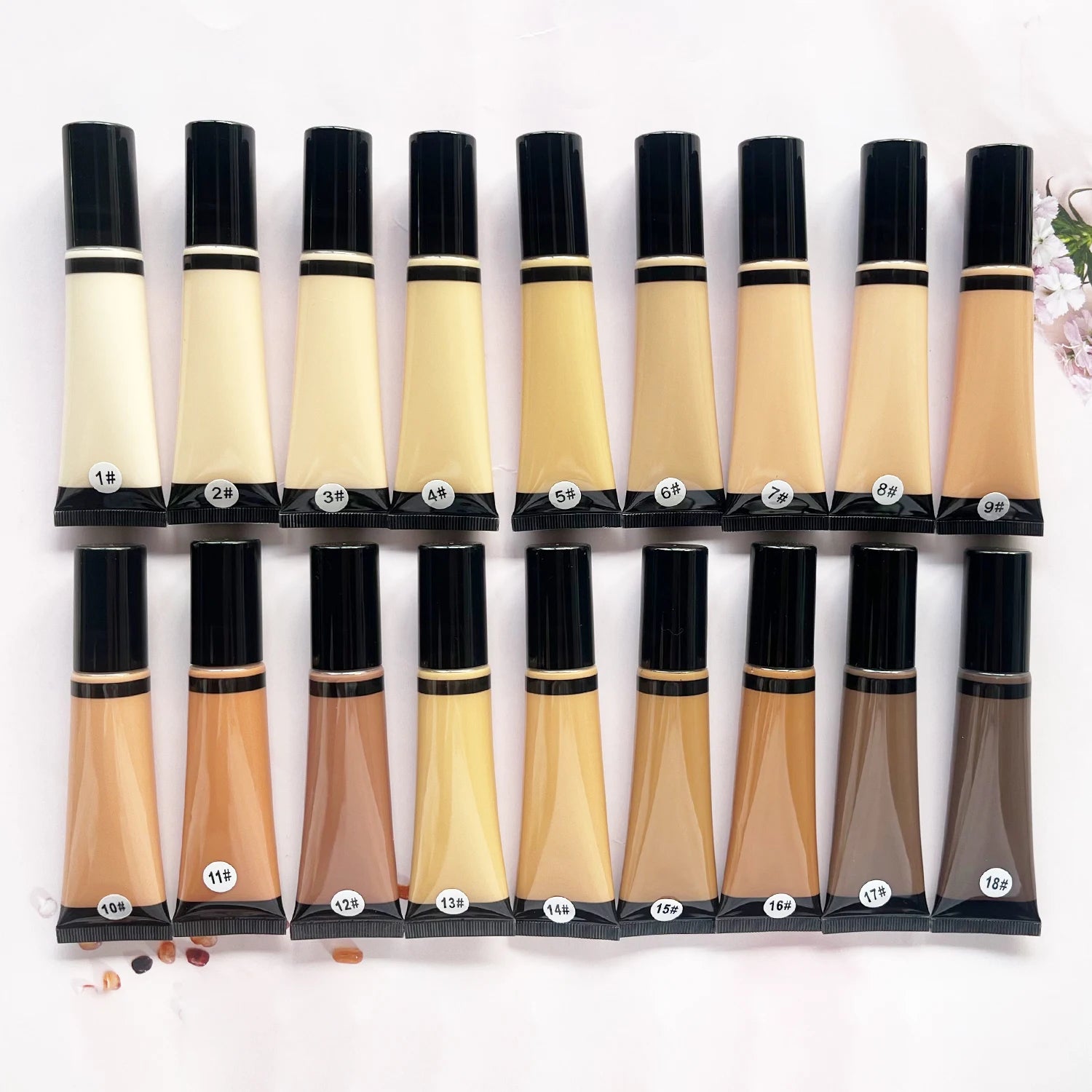 Oem Makeup 18 Colors Matte Foundation Make Your Own logo Waterproof Liquid Foundation
