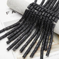 12 Horoscope Tube Beads Zodiac Sign Loose Beads Glass Zodiac Spacer Large Hole Barrel Beads for Necklaces Bracelets Making
