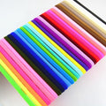 Circle Length 33cm Seamless Knitted Elastic Hairbands for Kids Plain Hair Headbands Thicker Styles