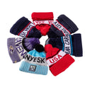 Custom Wholesale Logo Winter for Men Sports Team Knitted Rainbow Pompom Embroidered Bobble Pom Pom Hats Beanies