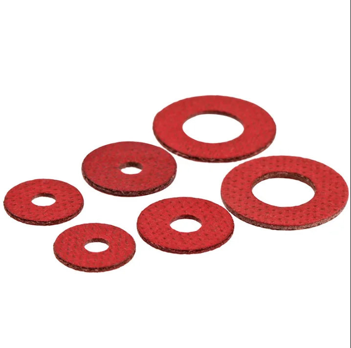 Customized M2-M8 Flat Red Steel Carbon Paper Fiber Gasket Ring Seal Washers MegaBDM