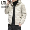 2025 Hot Sale Winter Men Windproof Thick Warm Hooded Jacket Plus Size 5XL Outdoor Coat Clothing Wholesale