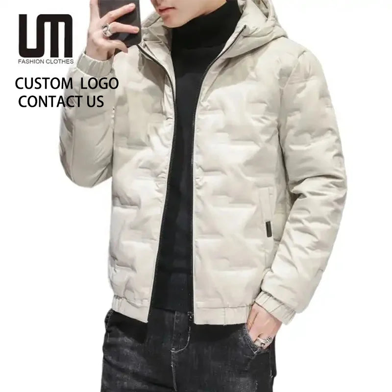 2025 Hot Sale Winter Men Windproof Thick Warm Hooded Jacket Plus Size 5XL Outdoor Coat Clothing Wholesale