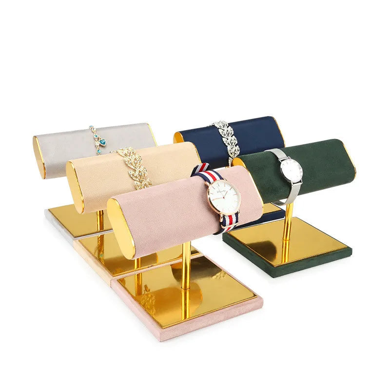 OEM/ODM customized made bracelet display holder metal luxury watch display stand for jewelry showcase