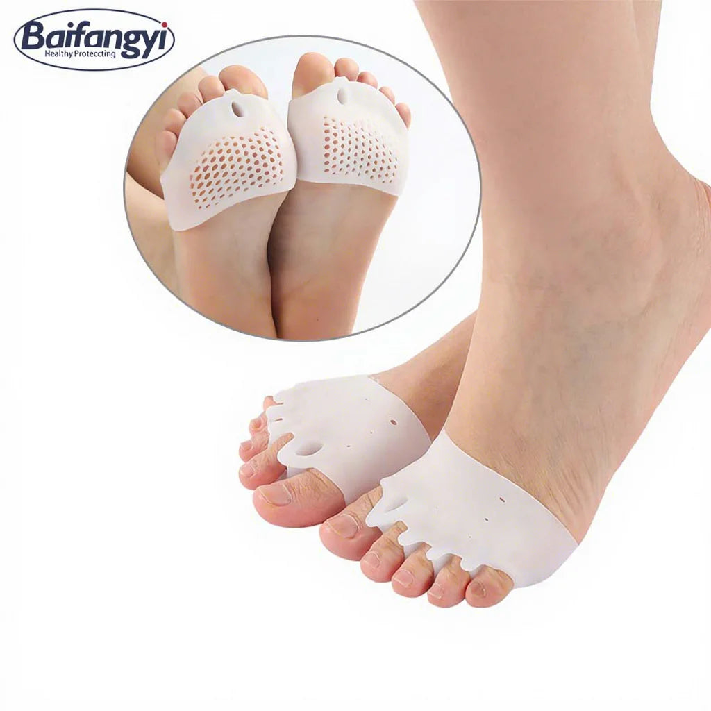 Baifangyi S51 Sports Comfort Silicone Gel Honeycomb Metatarsal Ball Pad Foot Care Insoles Forefoot Cushions Ball Foot Inlays