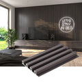 Modern Style Louver Decorative 3D Fluted WPC Wall Panels Waterproof PVC Indoor TV Covering for Wall or Ceiling