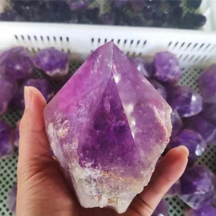 Folk Crafts Crystals Healing Stones Natural Raw Crystals Point Spiritual Quartz Crystal Stones Amethyst Feng Shui