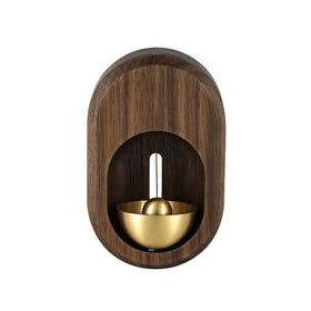 Wind Chime Solid Wood Simple Handmade Refrigerator Copper Bell Small Creative Housewarming Gift