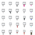 Italian Module Modular Charm DIY Bracelet Stainless Steel 9mm Gold Plated Santa Claus Snowman Series Fashionable Assorted Charms