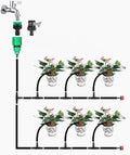 25m DIY Drip Irrigation System Automatic Watering Garden Hose Micro Drip Garden Watering Kits with Adjustable Dripper