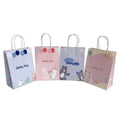 KM Kids Birthday Party Favor Paper Bags Small Cartoon Chocolate Candy Gift Shopping Paper Packaging With Handle for Baby Shower