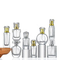 2023 latest simple transparent glass perfume spray bottle Polished glass bottle refillable perfume spray bottle