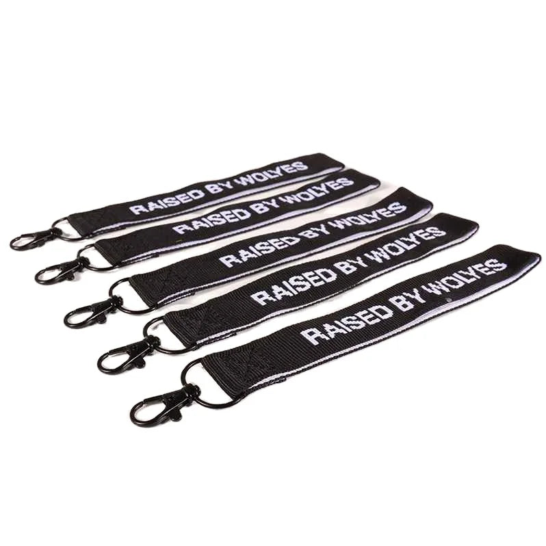 Lovecolour Custom Soft Polyester Wallet Keychain Wrist Lanyard