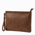 Good Quality Vintage 2026 Popular Plain Custom Wholesale Designer Large  Pu Leather Envelope Clutch Bag Purse for Men