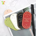 Oval Shape PU Leather Bookmark Clips Hot Sale Fancy Gift Bookmarks Planner Bookmark for Book Lover