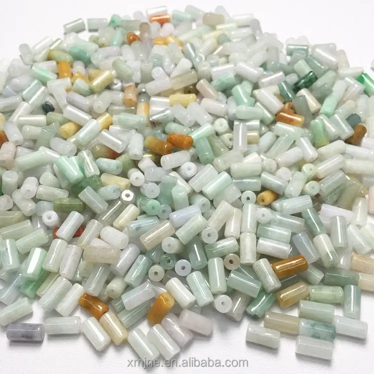 Color Long Beads Loose Beads Myanmar Jade Grade a Jade Beads Hand