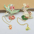 Gorgeous Brass Bookmark Clips Chinese Mythological Animal Shaped Bookmark With Pendant