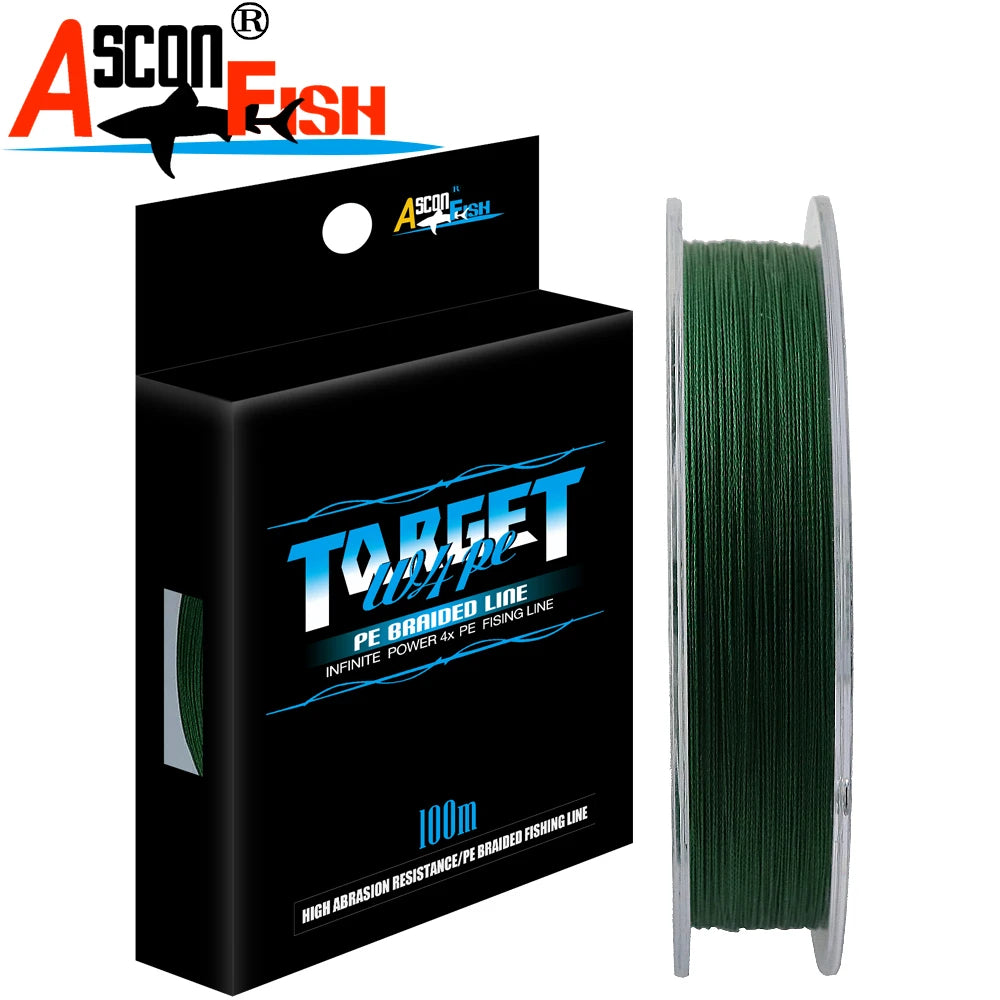 Super Never Faded Color 500M 300M PE Braided Fishing Line 4 Strands Fishing Cord Thread Ice Sea Carp Fishing 2-100LB 0.06-0.55mm