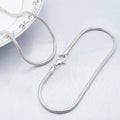 925 Sterling Silver Snake Men Chains Necklace 2.5mm Round Snake Chain Necklace Bracelet Jewelry