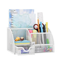 Office & School Wire Metal Mesh Desktop Pen Holder Desk Organizer