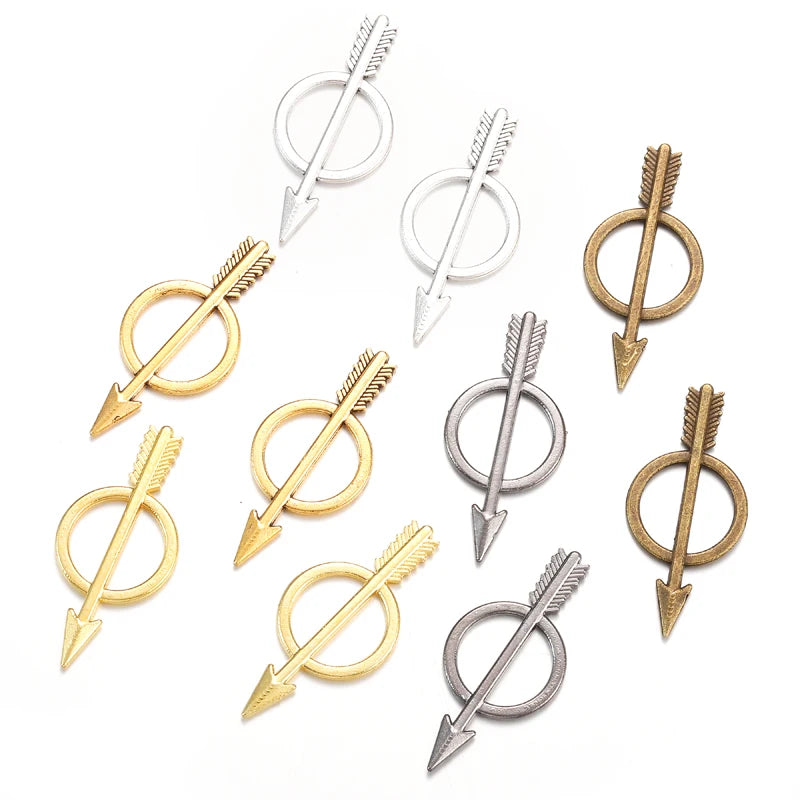 5 Color Arrow Charm Pendants for Bracelet Necklace Jewelry Accessories Diy Jewelry Making 29*13mm M10