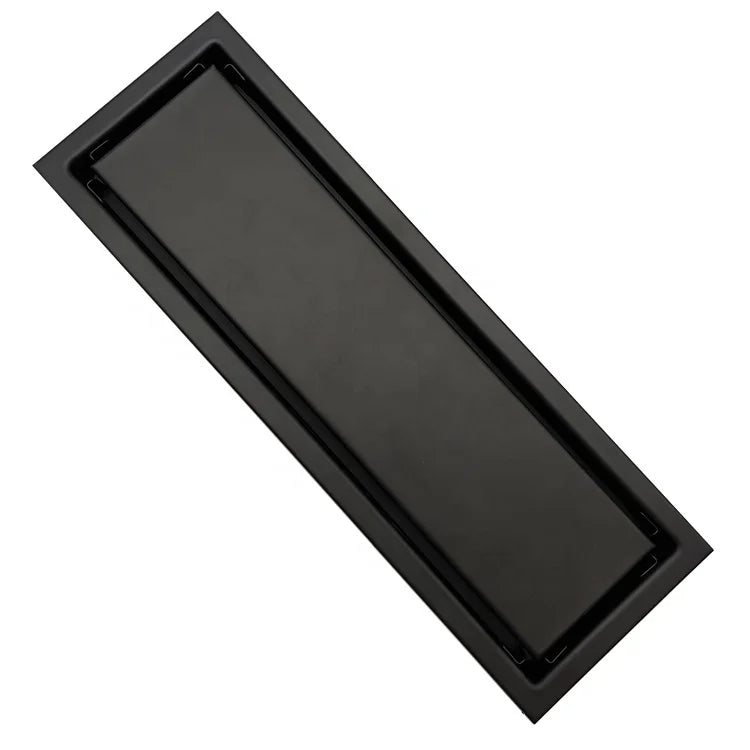 300*100mm Invisible Concealed Hidden Anti-odor Metal Long Shower Drain Tile Insert Hotel Bathroom Linear Floor Drain