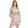 FUNG 3031 Sexy Sleepwear Sex Nighty Silk Pajamas Luxury Adult Satin Robe Set Sexy Sleeve Designer Sleepwear