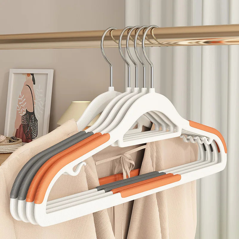 Hot-selling Multi-function Dry-wet Plastic Clothes Space Saving Clothes Hanger  for Supermarket