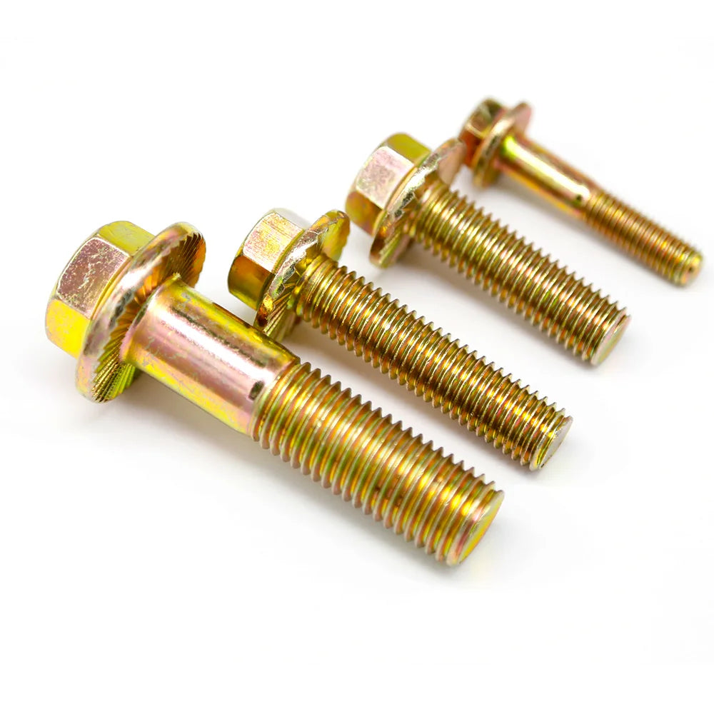 10.9 Grade 1.5mm Pitch Flange Bolt Metric Serrated M14 Tuerca Flang Zinc Plated Bolts and Nuts
