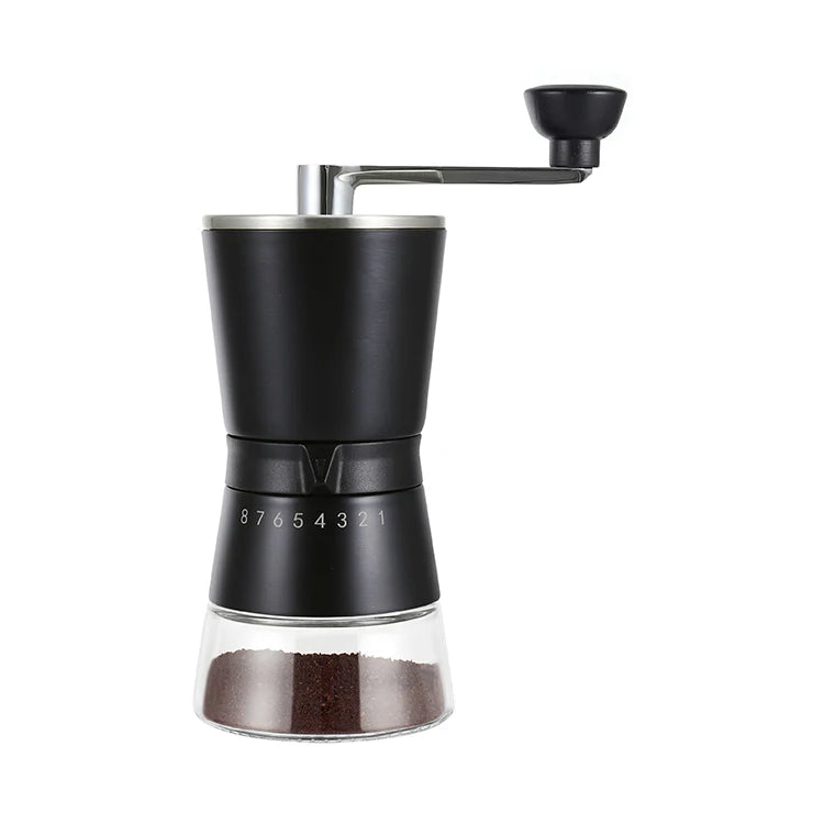 Hot Sale Matt Black Stainless Steel Hand Operated Turkish Manual Expresso Hand Coffee Mill Coffee Grinder