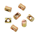 Custom Barrel Nut M6x12 Stainless Steel/yellow Zinc Plating Barrel Nuts and Bolts