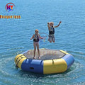Factory Direct Sale Inflatable Lake Water Trampoline Round Inflatable Floating Trampoline with Pump