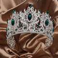 Big Crown Rhinestone Crystal Queen Crown Women Headpiece Tiara for Pageant