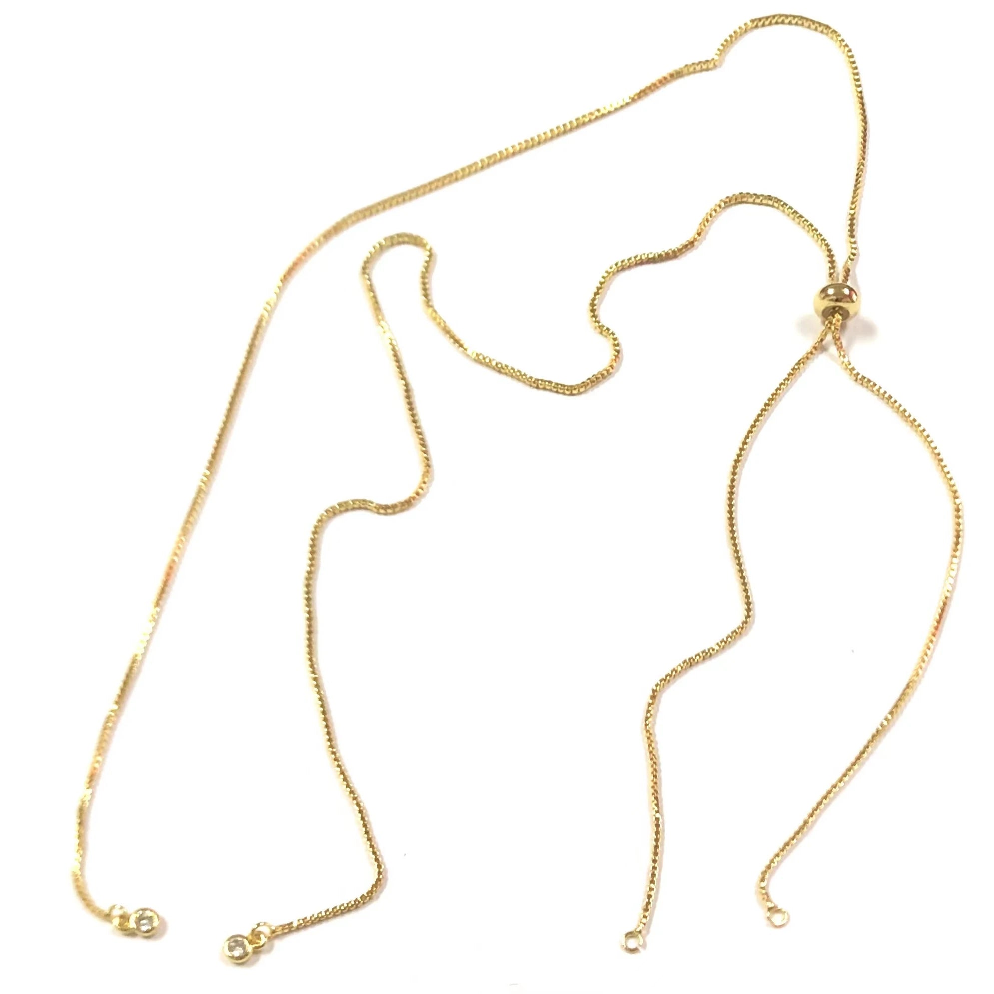 WT-BFN041 30inch Length Gold Chain With 18k Gold Plated Yellow Brass Chain Exquisite and Compact Link Chain for Paty