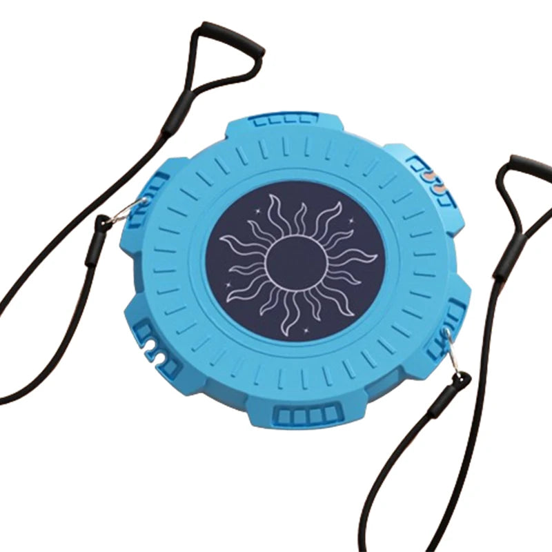 NQ SPORTS Massage Waist Twisting Board with Pull Rope Twist Waist Disc Board Pedal Resistance Bands with Massage Foot Sole