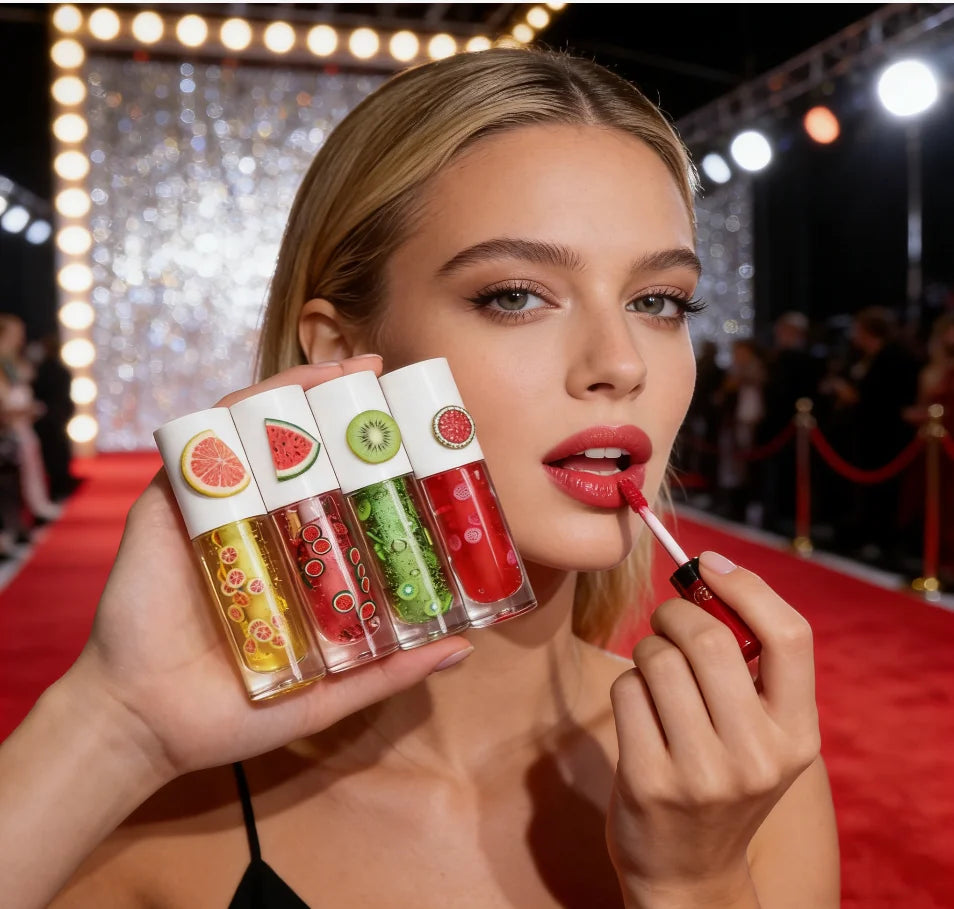 High Quality Custom Mineral Lipgloss New Fruit-Inspired Clear Lip Gloss in Bulk Weight Private Label Makeup
