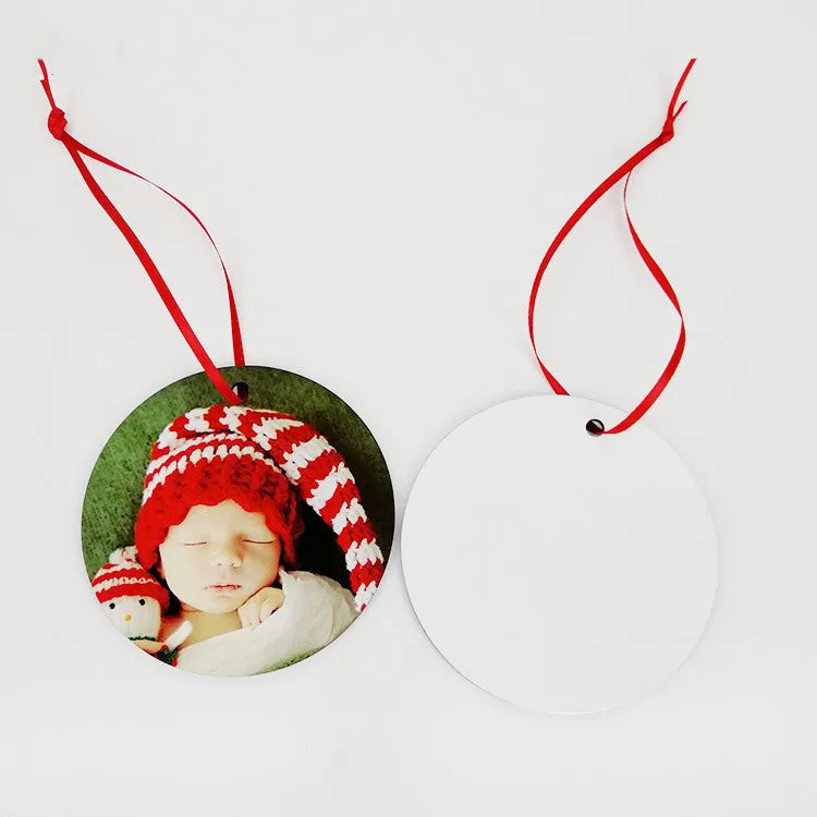 RubySub Wooden MDF Christmas Ornaments Decoration Supplies Sublimation Christmas Tree Ornaments