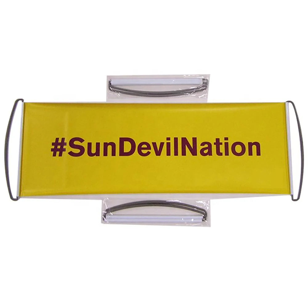 Factory Direct Delivery Promotional Product Scrolling Banner Outdoor Hand Held Custom Hand Scrolling Banner