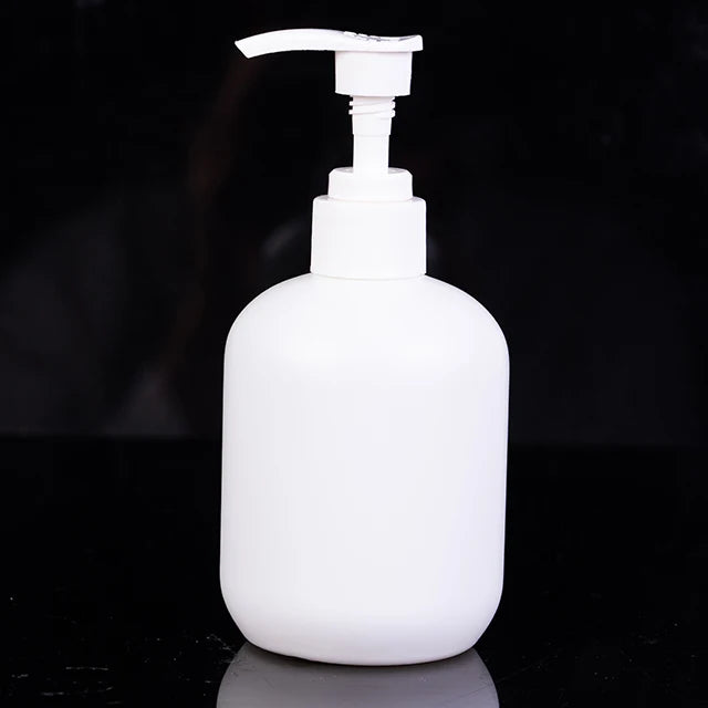 200ml PCR HDPE Plastic Round Bottle with Pump Sprayer for Lotion Face Cream & Shampoo Screen Printing