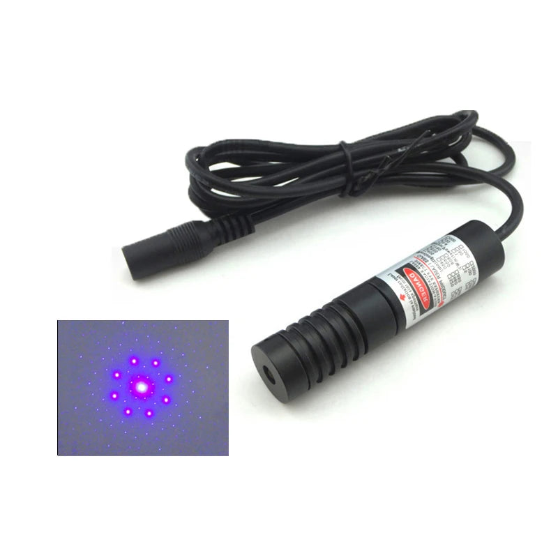 8 Point Circle Blue Laser Dot Module With Center Dot Pattern