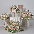Wedding Artificial Silk Rose Peony Hydrangea Lily Flower Ball Christmas Decoration Artificial Wedding Arch Flower Ball