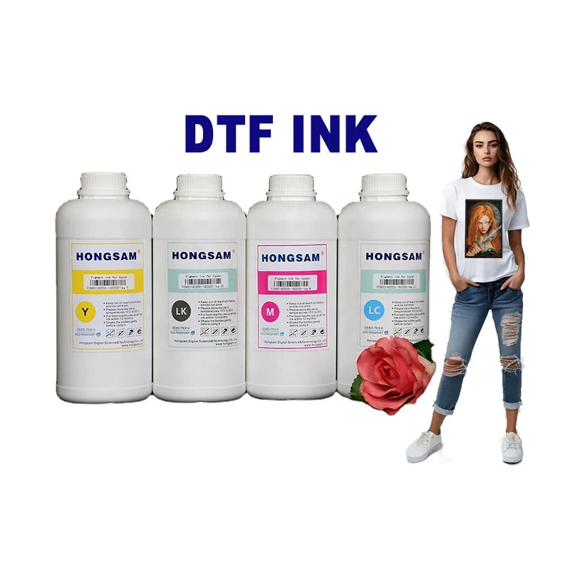 Premuin Sediment Free Fluorescent Transfer Film Ink White Pigment Textile Dtf Ink for Epson Xp600