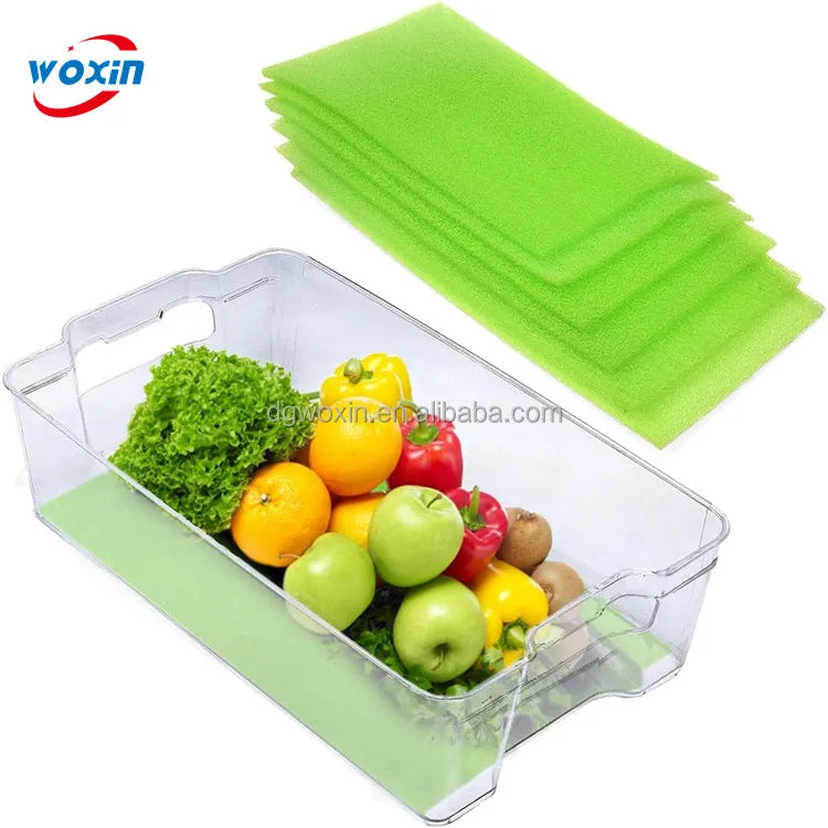 WOXIN Foam Fridge Shelf Mat Refrigerator Stay Fresh Mat Kitchen Refrigerator Liners Fridge Foam Pad